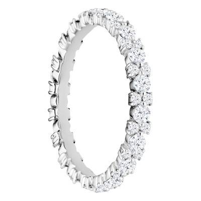 Alliance en Platine & Diamants 1 ct, Largeur 1,90 mm - Alliantine