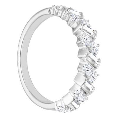 Alliance en Platine & Diamants 0,75 ct, Largeur 2,15 mm - Alliantine