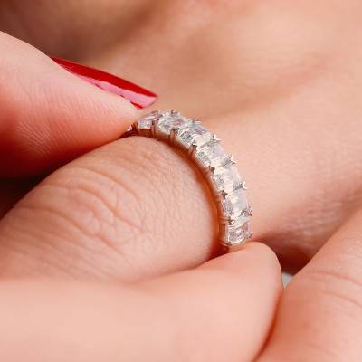 Alliance en Or Blanc 750 & Diamants 2,10 ct, Largeur 1,80 mm - Alliantine