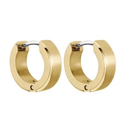 Gold-Tone Steel Odell Hoop Earrings, Diameter 12 mm - 1580655 - Boss