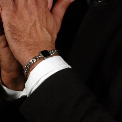 Bracelet Odell Onyx Noir & Acier, Longueur 19 cm - 1580650M - Boss