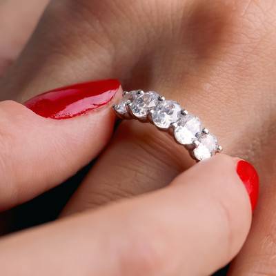 Alliance en Platine & Diamants 1,10 ct, Largeur 1,50 mm - Alliantine