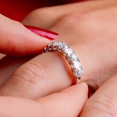 Alliance en Platine & Diamants 1,70 ct, Largeur 2,05 mm - Alliantine