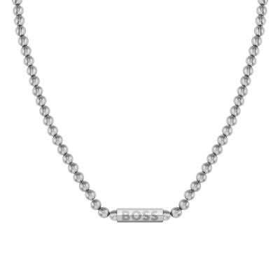 Steel Sphere Metal Necklace, Length 51 cm - 1580656 - Boss