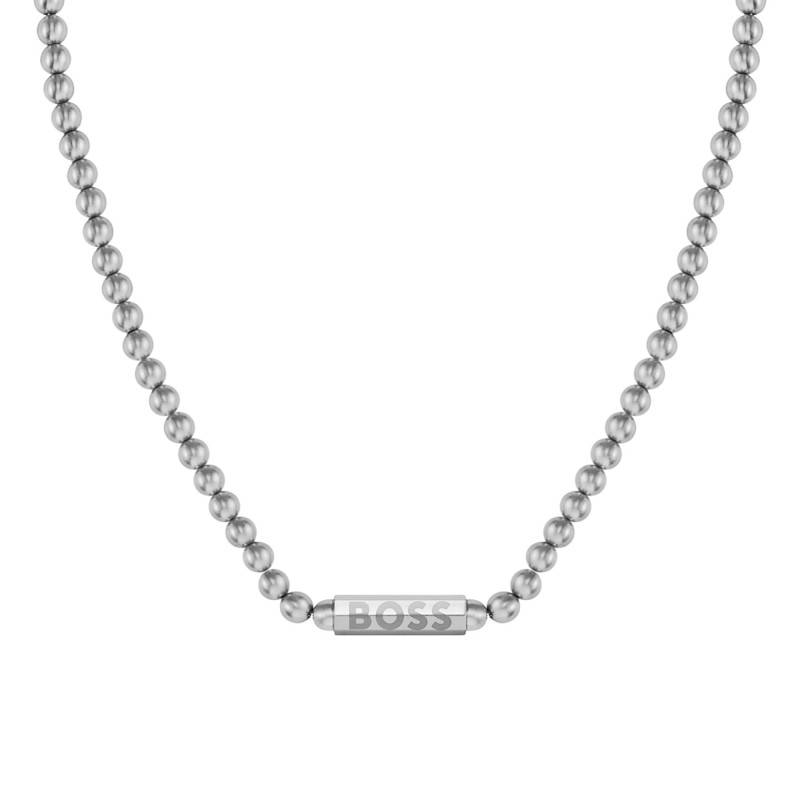 Steel Sphere Metal Necklace, Length 51 cm - 1580656 - Boss