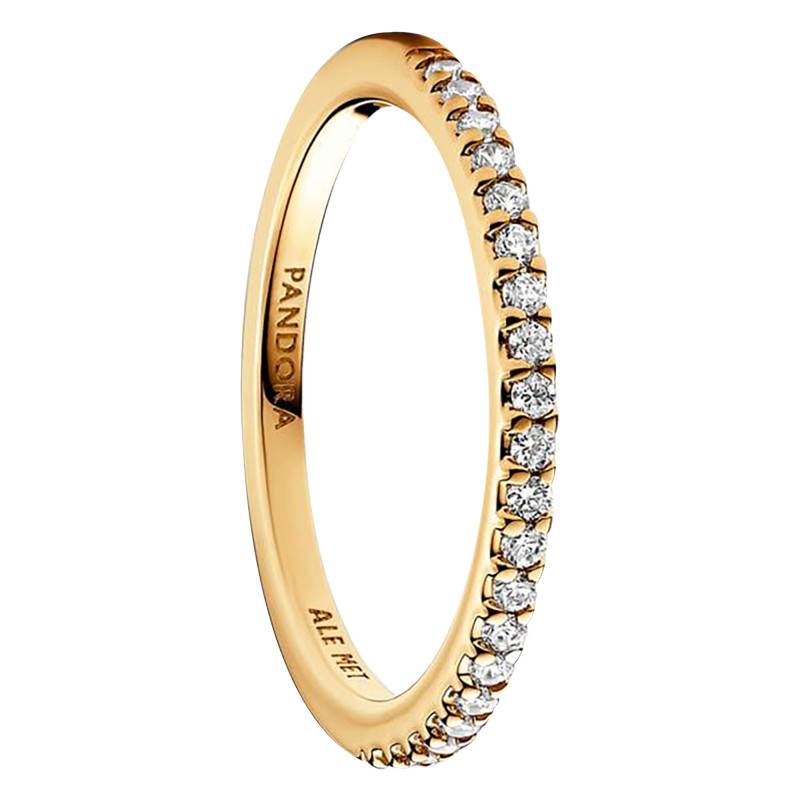 Gold Sparkling Cubic Zirconia Ring - Pandora