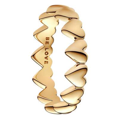 Bague Farandole de Cœurs Dorée - Pandora
