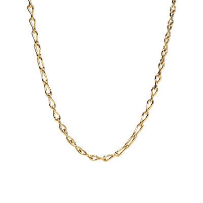 Gold-Plated Metal Infinity Chain, Length 50 cm and Width 1.5 mm - Pandora