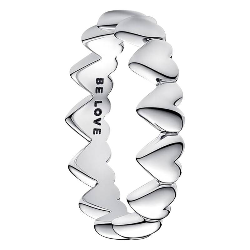 925/1000 Silver Heart Parade Ring - Pandora