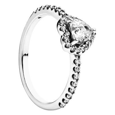 925 Silver Elevated Heart Ring - Pandora