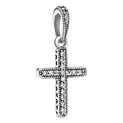 Sparkling 925 Silver Cross Pendant - Pandora