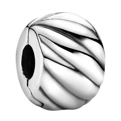 925 Silver Feather Clip Charm - Pandora