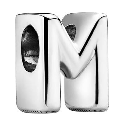 925 Silver Alphabet Letter M Charm - Pandora