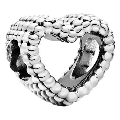 Charm Cœur Ouvert Perlé, Argent 925 - Pandora