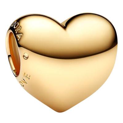Be Love Engravable Heart Gold Charm - Pandora