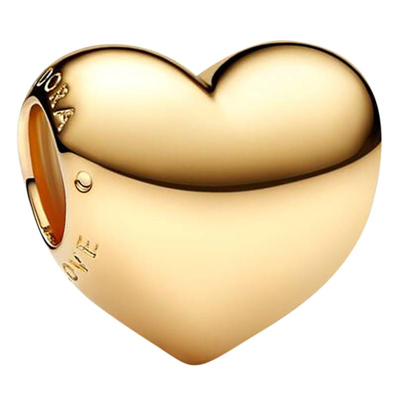 Be Love Engravable Heart Gold Charm - Pandora