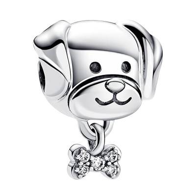 Charm Chien & Os en Argent 925 - Pandora