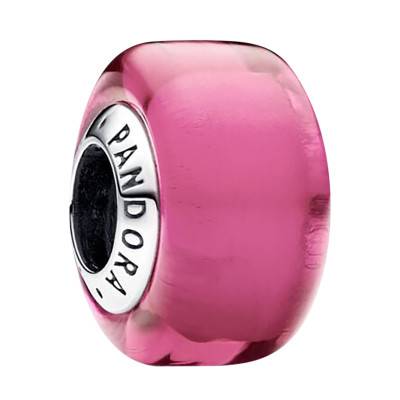 Pink Murano Glass & 925/1000 Silver Charm - Pandora