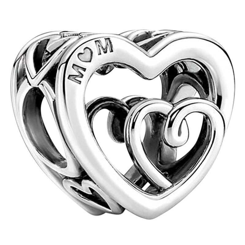 925 Silver Intertwined Infinity Hearts Charm - Pandora