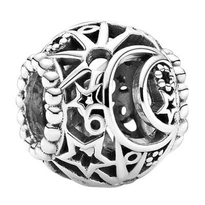 Charm Ajouré Soleil, Étoiles & Lune Argent 925 - Pandora
