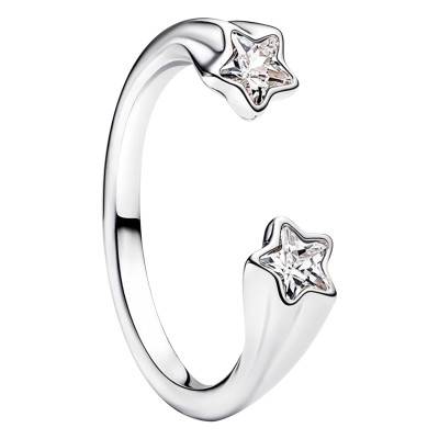 Bague Ouverte Étoiles Filantes Argent 925 - Pandora