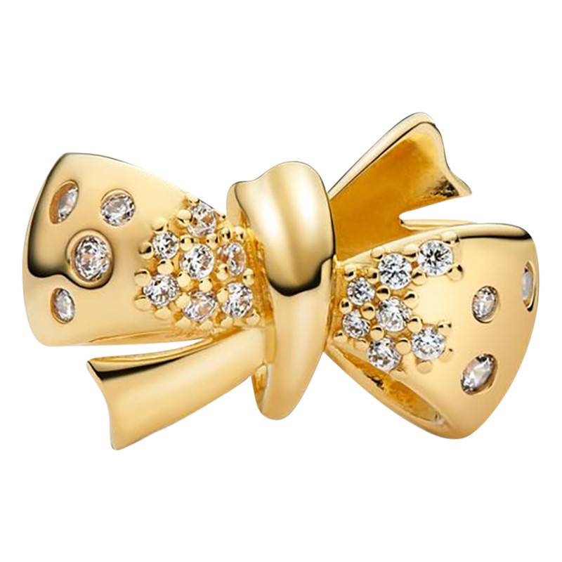Gold-Plated Metal Sparkling Knot Charm - Pandora