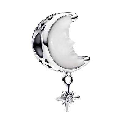 Charm Lune & Étoile Polaire en Argent 925 - Pandora
