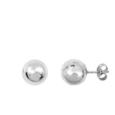 Boucles d'Oreilles Puces en Argent, Largeur 6 mm à 10 mm - Clio Blue