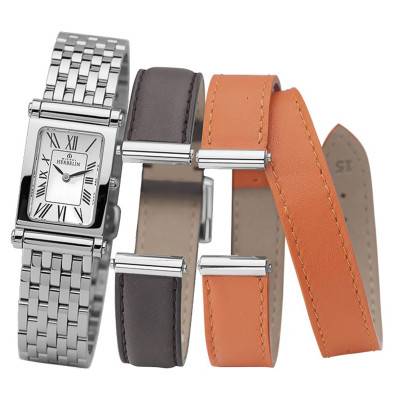 Montre Antares Coffret bracelets acier, cuir interchangeables - Herbelin