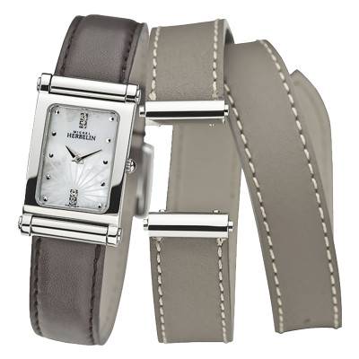 Montre Antares Coffret 2 bracelets interchangeables cuir - Herbelin