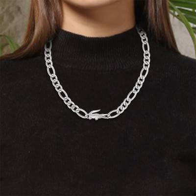 Collier Crocodile en Acier - 2040371, Longueur 51 cm - Lacoste