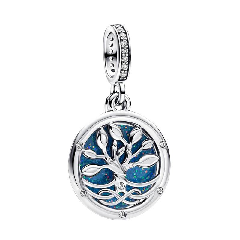 Glow-in-the-Dark Double Infinity Tree Pendant Charm in 925 Silver - Pandora
