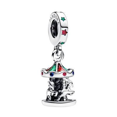 Charm Pendant Carrousel Tournoyant en Argent 925 - Pandora