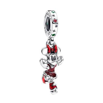 Charm Pendant Patinage Minnie en Argent 925 et Résine - Pandora