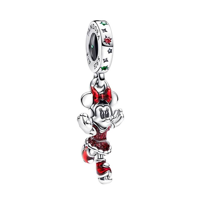 925/1000 Silver & Resin Minnie Ice Skating Pendant Charm - Pandora