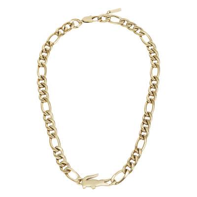 Collier Crocodile en Acier Doré - 2040372, Longueur 51 cm - Lacoste