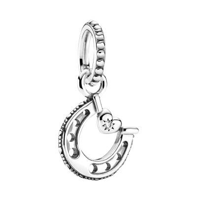 925/1000 Silver Horseshoe Good Luck Charm Pendant - Pandora