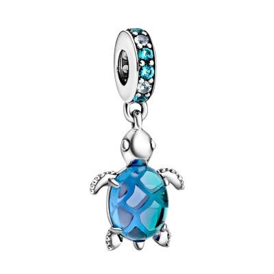 Sea Turtle Murano Glass Charm Pendant - Pandora