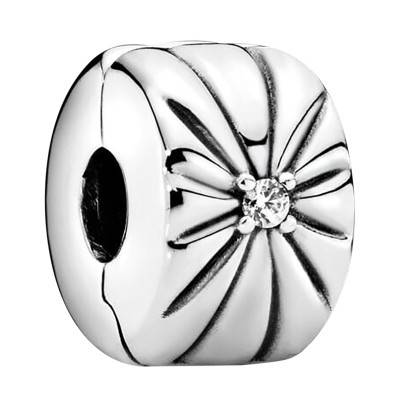 925/1000 Silver Sparkling Sun Clip Charm - Pandora