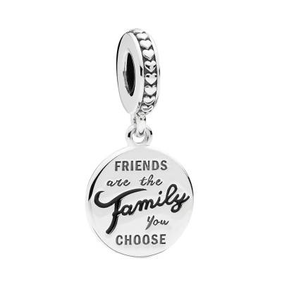 Charm Pendant Famille de Cœur en Argent 925 - Pandora