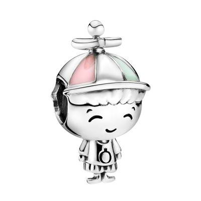 Charm Petit Garçon en Argent 925 et Résine - Pandora