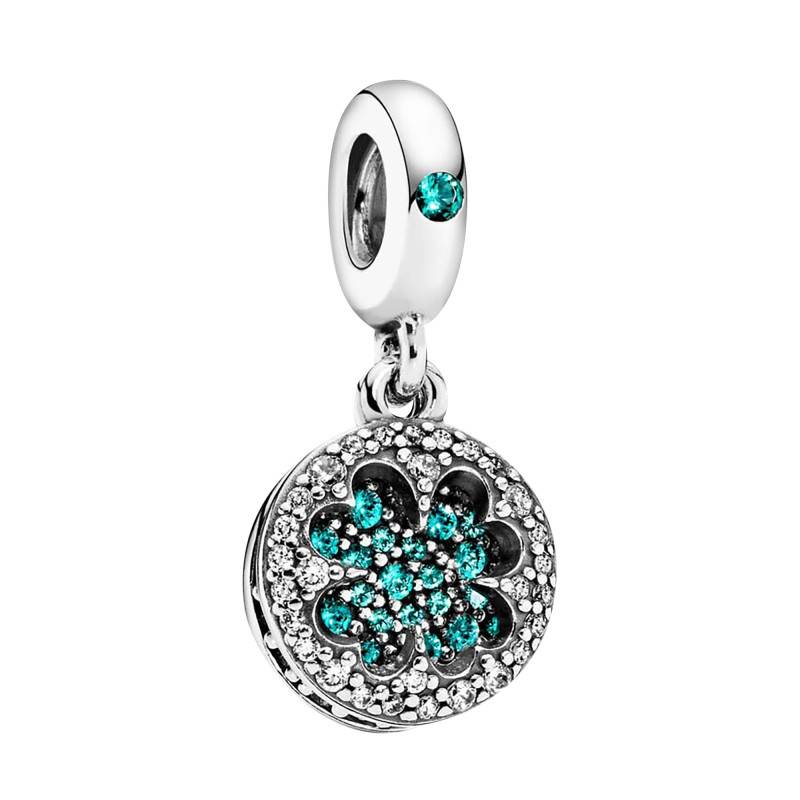 925/1000 Silver Lucky Four-Leaf Clover Pendant Charm - Pandora