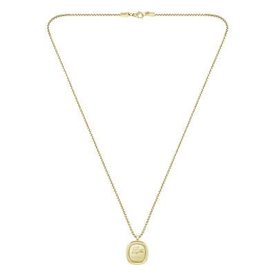 Gold Steel Vigor Necklace, Length 56 cm - 2040411 - Lacoste