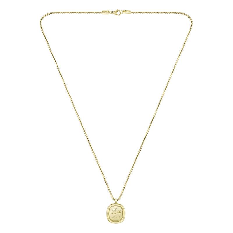 Gold Steel Vigor Necklace, Length 56 cm - 2040411 - Lacoste