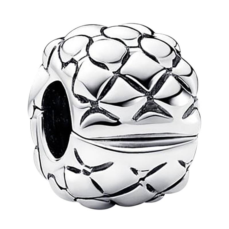 Bold Studded 925 Silver Clip Charm - Pandora
