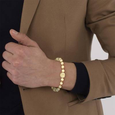 Gold Steel Vigor Bracelet, Length 19 cm - 2040409 - Lacoste