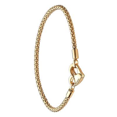 Gold-Plated Pandora Moments Studded Chain Bracelet, Length 16 cm to 23 cm - Pandora
