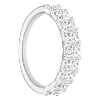 Alliance en Or Blanc 750 & Diamants 2,10 ct, Largeur 1,80 mm - Alliantine