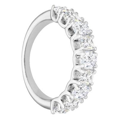 Alliance en Platine & Diamants 2,10 ct, Largeur 2,30 mm - Alliantine