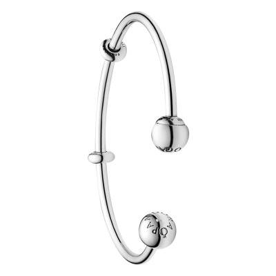 Bracelet Jonc Ouvert Pandora Moments en Argent 925, Longueurs 16 à 19 cm - Pandora